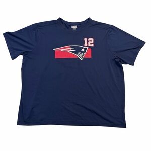 Tom Brady New England Patriots NFL XXL Navy #12 Player Tee